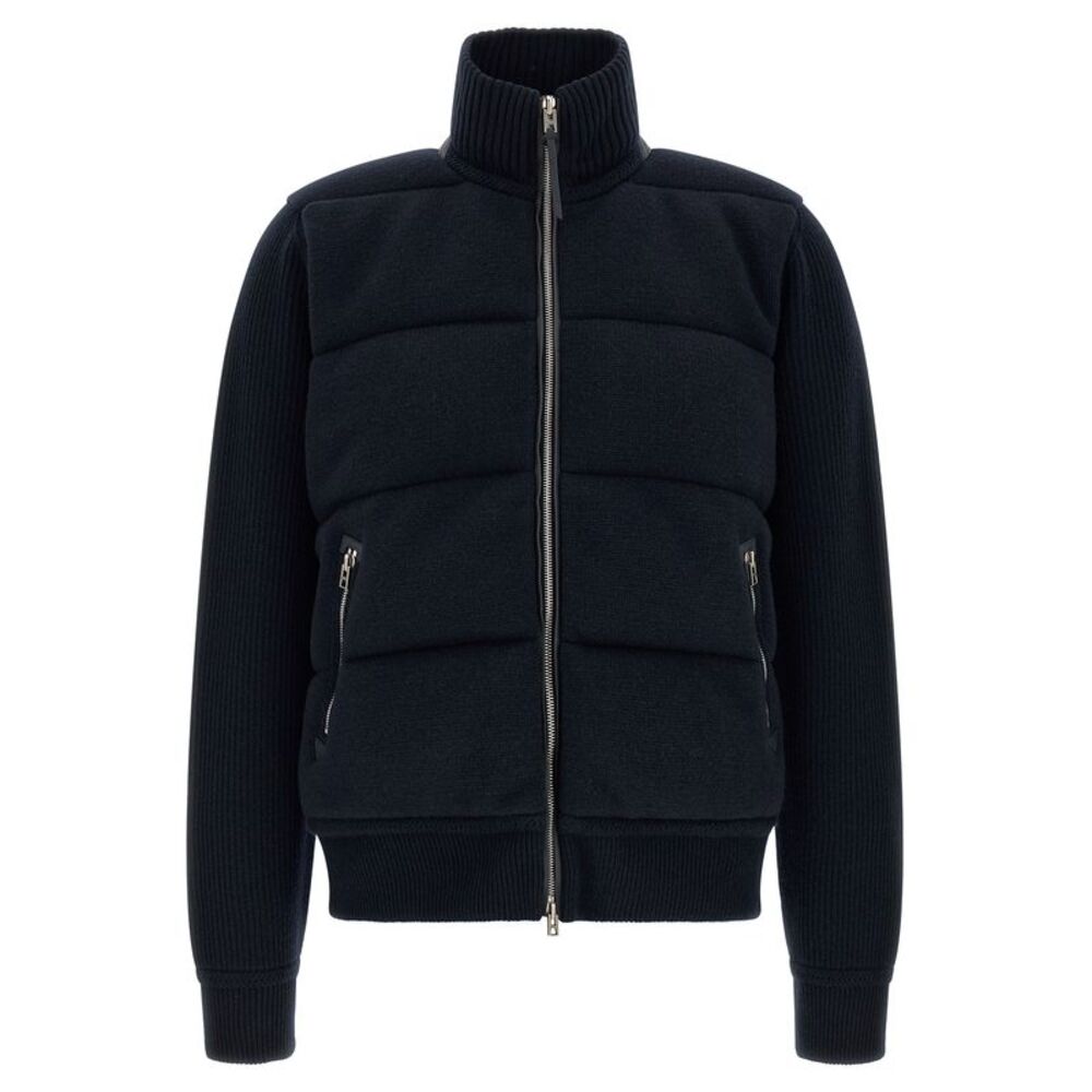Tom Ford Blue Virgin Wool Full-Length Men's Jacket